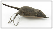 Vintage P & K Pachner & Koller Black Swimming Mouse Lure