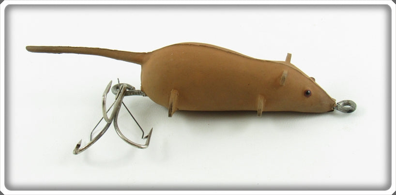 Vintage P & K Pachner & Koller Tan Swimming Mouse Lure