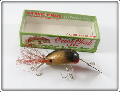 Vintage Creek Chub Pikie Scale Plastic Dingbat Lure In Box