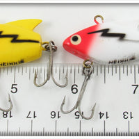 Heddon Yellow & White Red Head Sonic Pair