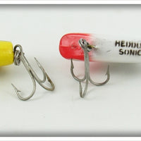 Heddon Yellow & White Red Head Sonic Pair