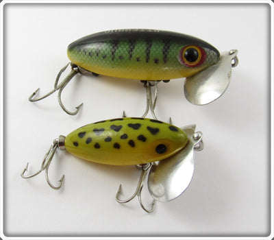 Arbogast Perch & Frog Jitterbug Pair