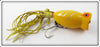 Arbogast Yellow Spinning Hula Popper In Box