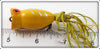 Arbogast Yellow Spinning Hula Popper In Box
