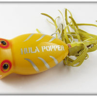 Arbogast Yellow Spinning Hula Popper In Box