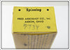 Arbogast Yellow Spinning Hula Popper In Box