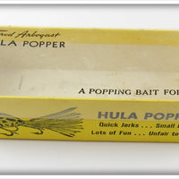 Arbogast Empty Box For Black Hula Popper