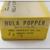 Arbogast Empty Box For Black Hula Popper