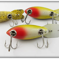 Bomber Yellow Silver Flakes & Frog Lot Of Three