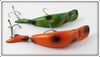 Herters Jointed Flatfish Pair: Orange Spotted & Frog