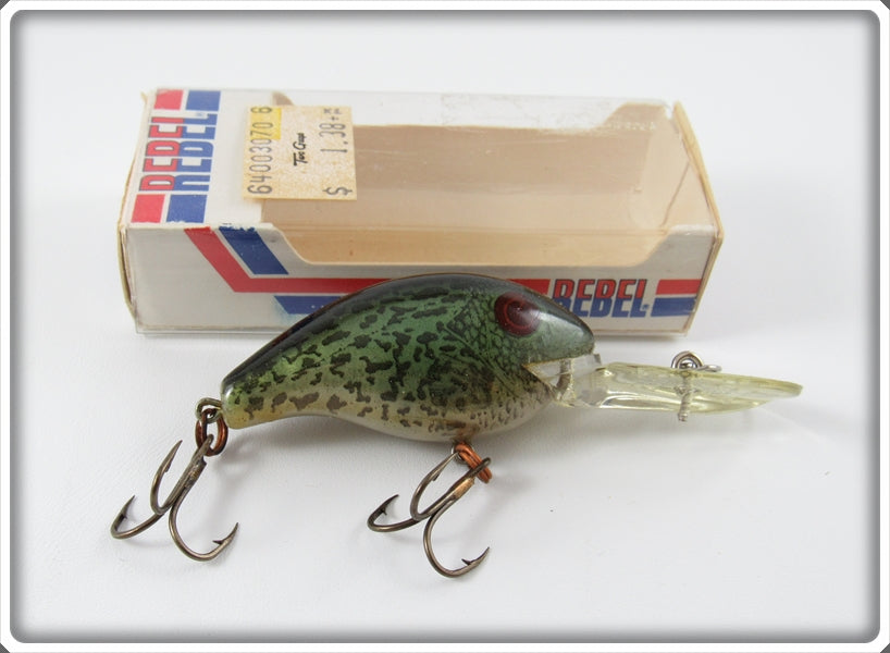 Vintage Rebel Naturalized Crappie Deep Wee R Lure In Box 
