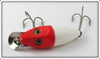 Heddon Red Head White Early Midget River Runt