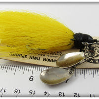 Shannon Yellow & Black Twin Spinner On Card