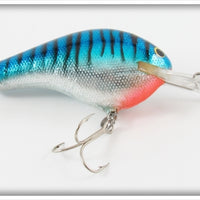 Vintage Bagley Hot Blue On Silver DB3 Diving B III Lure