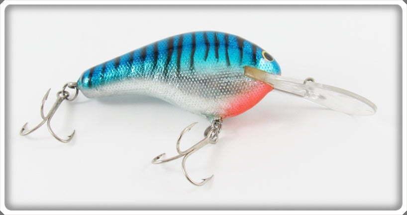 Vintage Bagley Hot Blue On Silver DB3 Diving B III Lure