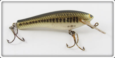 Vintage Bagley Little Bass On White Bang O B Lure 