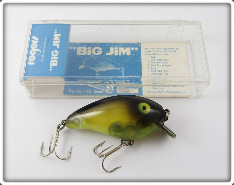 Rogers Translucent Yellow Black Back Big Jim In Box