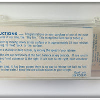 Rogers Translucent Yellow Black Back Big Jim In Box