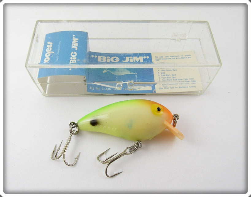 Rogers Pearl Green & Orange Big Jim In Box