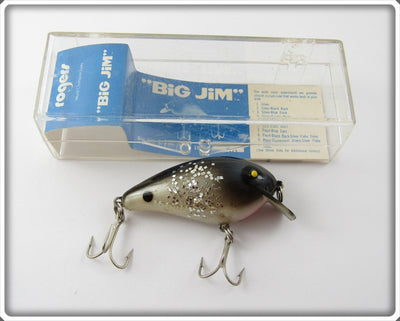 Rogers Pearl Black Back Silver Flakes Big Jim In Box