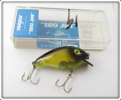 Rogers Translucent Yellow Black Back Big Jim In Box