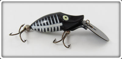 Vintage Heddon Black Shore Tiny Deep Dive Runt Lure 