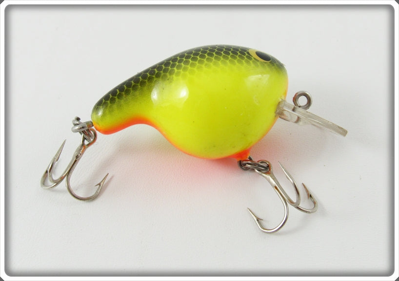 Vintage Bagley Black On Chartreuse Fat Cat Lure For Sale