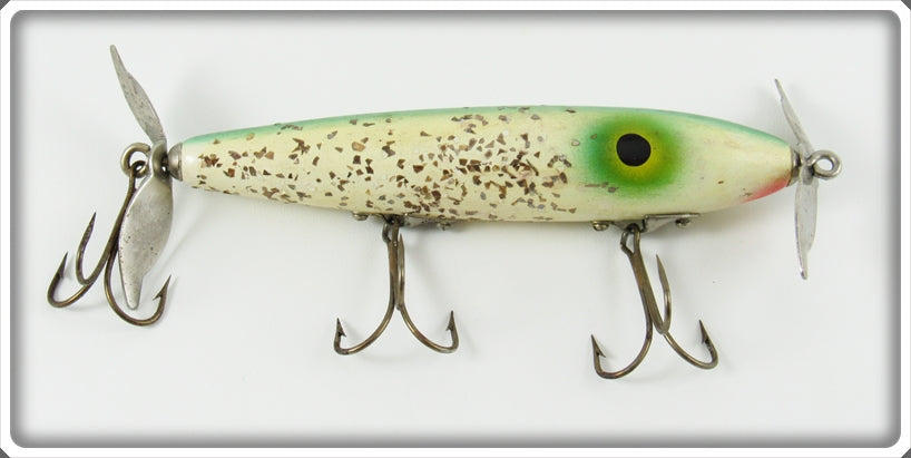 Vintage Gilmore Green Back With Silver Glitter Jumper Lure