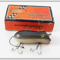 Vintage Shakespeare Grey Glo Lite Swimming Mouse Lure In Box