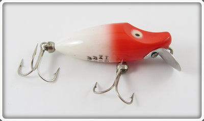 Vintage Heddon Red & White Midget River Runt Lure 