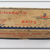 Vintage Shurkatch Fishing Tackle Empty Lure Box 