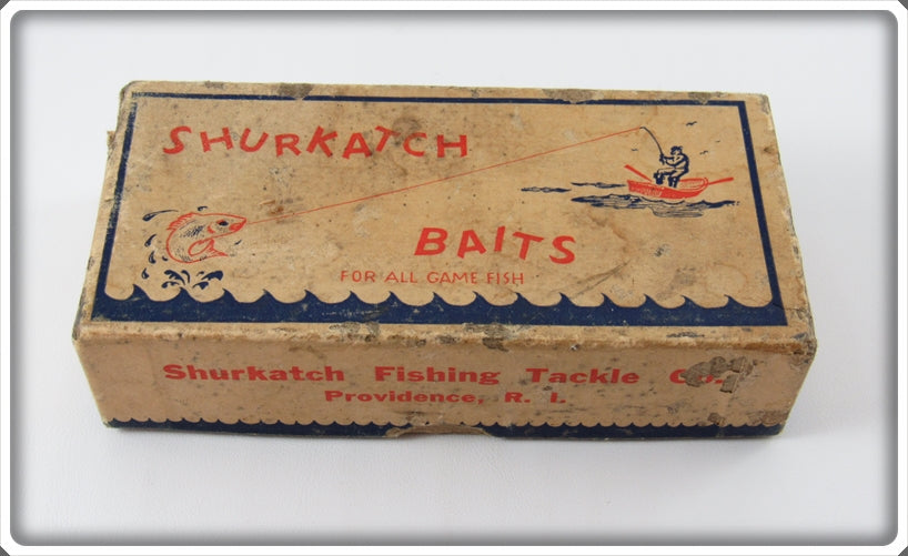 Vintage Shurkatch Fishing Tackle Empty Lure Box 