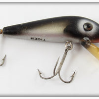 Vintage Heddon Black & Silver Tiger Lure