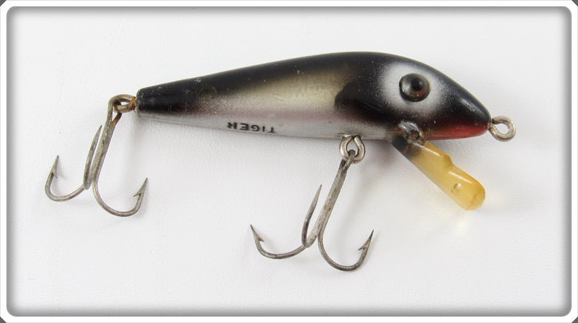 Vintage Heddon Black & Silver Tiger Lure