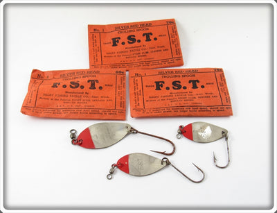 Shoff Fishing Tackle Co Lot Of Three F.S.T. Spinners In Envelopes