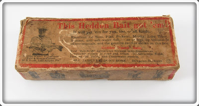 Heddon Red & White Vamp Spook Empty Box