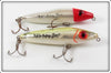 Mirrolure Red/White & Silver/Yellow Top Dog Jr Pair