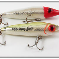 Mirrolure Red/White & Silver/Yellow Top Dog Jr Pair