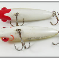 Mirrolure Red/White & Silver/Yellow Top Dog Jr Pair