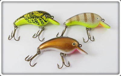 Unknown Big O Type Lot Of Three: Crawdad, Perch, Copper