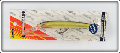 Vintage Bagley Black On Gold Bang O Lure On Card