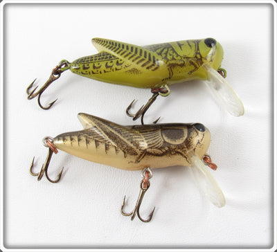 Rebel Green & Brown Crickhopper Lure Pair 