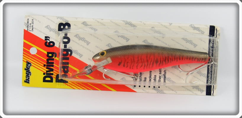 Bagley Little Muskie On Orange Diving Bang O B Lure On Card