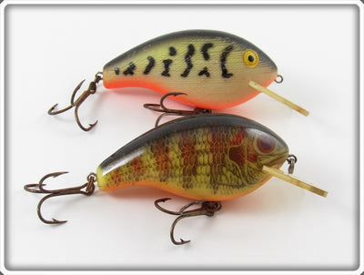Rebel Naturalized Perch & Green Crawdad Mini R Lure Pair 