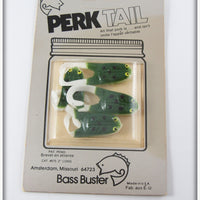 Vintage Bass Buster Perk Tail Frogs On Card