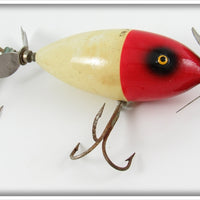 Vintage South Bend Red Head White Baby Surf Oreno Lure