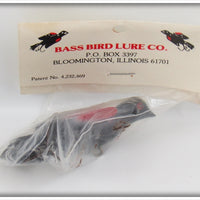 Bass Bird Lure Co Black & Red Bass Bird Lure In Package