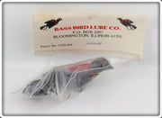 Bass Bird Lure Co Black & Red Bass Bird Lure In Package