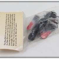 Bass Bird Lure Co Black & Red Bass Bird In Package