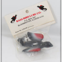 Bass Bird Lure Co Black & Red Bass Bird Lure In Package